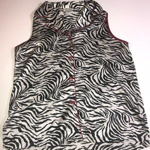 TESORO ZEBRA PRINT NIGHT SHIRT